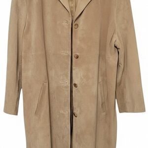 XL Jones New York Womens Cream Trench Coat